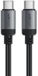 ACEFAST C20-03 USB-C kábel - USB-C 480Mb/s 3A 1, 2m - Fekete (C20-03)