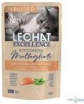 LECHAT Excellence 85g Adult Steril Lazac és Zöldség Alutasakos macskaeledel