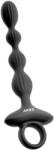 Anos - Vibrator anal cu 2 motoare și bile mobile (negru) (54051650000) Vibrator