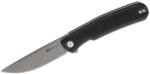 Sencut Scitus Mâner Negru G10 Lamă D2 Spălată cu Piatră Gri S21042-1