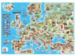 4-Home Popular puzzle Európa térképe, 160 darab