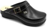 LEON PU101 LEON Comfort női bőr klumpa (LEON98-fekete-zárt38)