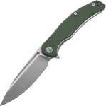 Miguron Knives Miguron Velona lamă 14c28n, blocare cu liner din oțel, mâner din micarta, clemă de buzunar din titan