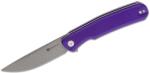 Sencut Scitus Mâner G10 Violet Lamă D2 Spălată cu Piatră Gri S21042-2