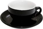 Nuova Point Palermo Cappuccino 145ml csésze+tányér - Fekete