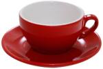Nuova Point Palermo Cappuccino 145ml csésze+tányér - Piros