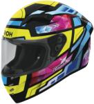 Airoh Cască integrală de motocicletă Airoh CONNOR Stellar, galben-albastru-roz-negru lucios (AIM140-2639)