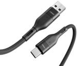 VEGER Ac02 Usb Type-c Tö Ltőkábel 3a 1.2 Méter Fekete