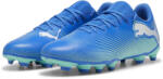 PUMA FUTURE 7 PLAY FG/AG futballcipő PUMA Hyperlink Blue Mint White Green 41 fehér|kék