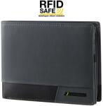 Samsonite PRO-DLX 6 nagy RFID védett szürke-fekete, szabadon nyílói pénz és irattartó tárca 144537-A123