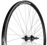  Kerék 622-es hátsó duplafalú warior fekete felni menetes alu. agy fekete trekking