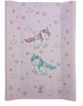  Merev pelenkázó lap rögzítőlábakkal 50 x 70 cm - Rózsaszín unikornis