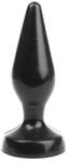 I Love Butt Plug Classic XS - 9 cm-es prémium anál duga, fekete - szexvital