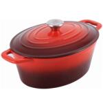 Carl Schmidt Sohn Oala fonta emailata tip roaster, 4 L 27.5x21x11 cm, pentru cuptor sau plita, potrivita pentru friptura, paine Xanten Carl Schmidt Sohn 070052