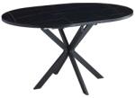  Masa extensibila de dining GASTON 100(135)X100 cm, decor de marmura neagra
