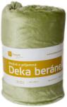 Polášek Pătură din microflanel cu imitație de mielușel - Măslin | 150 x 200 cm (43164727-c.75-150x200) Patura