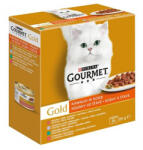 Gourmet Gold konz. macska darabok szószban zöldségekkel pack8x85g