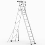 CAGSAN KEY-PRO Összecsukható platform létra 13+1 fokos ( Munkamagasság: 5, 5m) (KPN13)