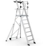 CAGSAN KEY-PRO Összecsukható platform létra 6+1 fokos ( Munkamagasság: 3, 7m) (KPN6)