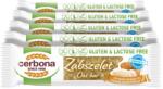 Cerbona Glutén- és laktózmentes zabszelet karamell-mandulás, édesítőszerrel - Tízórai csomag / 5 x 40 g