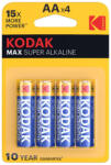 Kodak MAX Alkáli Tartós Ceruza Elem AA LR6 (1, 5V) B4