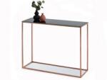 Vox bútor BALI konzolasztal, fekete márvány-vörösréz