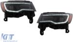KITT Specials LED Headlights suitable for Jeep Grand Cherokee IV WK2 Facelift (2014-2020) Dynamic Turning Lights and Start-up Display (HLJEGC5KL)