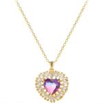 HARAHU Colier de damă SC-38903 - Violet / Aur KP38903
