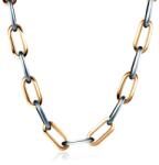SAVICKI Colier argint placat cu aur 45 cm - savicki - 1 144,00 RON