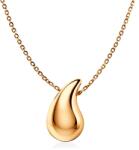 SAVICKI Colier lacrimă argint placat cu aur 50 cm - savicki - 382,00 RON