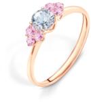 SAVICKI Inel de logodnă Fairytale: aur roz, safir alb - savicki - 5 611,00 RON