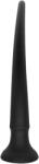 STD Dildo Anal Long Spear cu Ventuza, Silicon Lichid, Negru, 39 cm