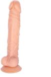 STD Dildo Realist Pike cu Ventuza la Baza, TPE Premium, Natural, 25.8 cm Dildo