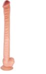 STD Dildo Realist The Great cu Ventuza, PVC, Natural, 42 cm Dildo