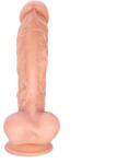 STD Dildo Realist Fabio cu Ventuza la Baza, TPE Premium, Natural, 25.7 cm Dildo