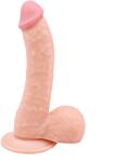 Guilty Toys Dildo Realist Silvio cu Ventuza, PVC, Natural, 21.9 cm, Guilty Toys Dildo