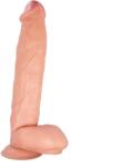 STD Dildo Realist Aiden cu Ventuza, PVC, Natural, 30.6 cm Dildo