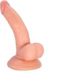 Guilty Toys Dildo Realist Alfie cu Ventuza, PVC, Natural, 14.5 cm, Guilty Toys Dildo