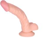 Guilty Toys Dildo Realist Thomas cu Ventuza, PVC, Natural, 20.5 cm, Guilty Toys Dildo