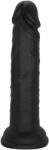 Guilty Toys Dildo Realist Leon cu Ventuza, Silicon Lichid, Negru, 16.8 cm, Guilty Toys Dildo