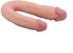 STD Dildo Dublu Realist Tommy, PVC, Natural, 21.5 cm Dildo