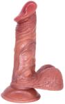 Guilty Toys Dildo Realist Neo cu Ventuza, PVC Premium, Dublu Strat, Natural, 16.7 cm, Guilty Toys Dildo