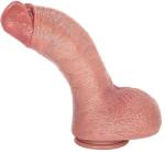 STD Dildo Realist Big D cu Ventuza, Silicon Lichid, Natural, 29.2 cm Dildo