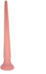 STD Dildo Anal Long Spear cu Ventuza, Silicon Lichid, Natural, 39 cm