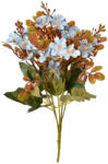 Clayre & Eef Buchet flori artificiale albastre verzi 10x10x33 cm (6PL0380BL)