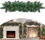 Hessa Ghirlanda de Craciun 1m din Crengute de Brad Artificial Regal Green, Lungime 100cm, Aspect Natural, Diametru Bogat 30cm (100-verde)