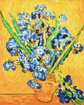 iPicasso Set pictura pe numere, cu sasiu, Irisi - van Gogh, 40x50 cm (PC4050010)