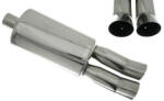 TURBOWORKS Rear Muffler TurboWorks 2x76mm inlet 63, 5mm - llracing - 37 810 Ft