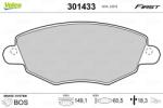 VALEO set placute frana, frana disc VALEO ESSENTIAL 301433 (301433)