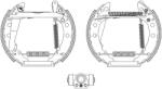 TEXTAR Set saboti frana TEXTAR Shoe Kit Pro 84018202 (84018202)